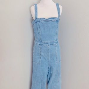Denim Blue Flare Jumpsuit